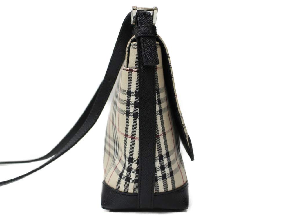 Burberry Shoulder Beige Nova Check Black Bag
